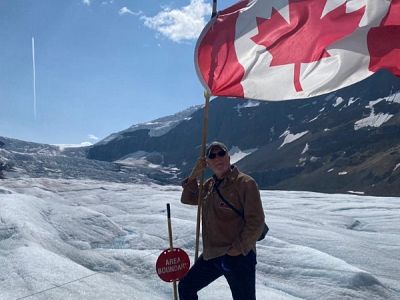 JD on Athabasca Glacier